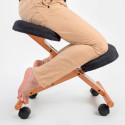 Silla Ergonómica de Rodillas con Madera de Haya | Ajustable y Saludable