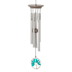 Campana de Viento Serenity Tree Turquesa – Armonía y Belleza