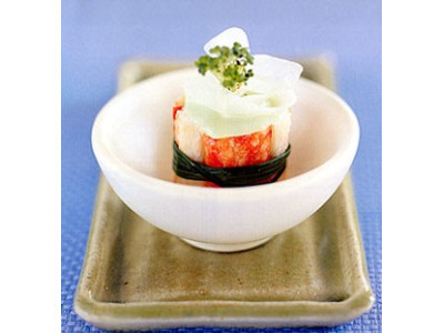 Cangrejo con mayonesa de wasabi