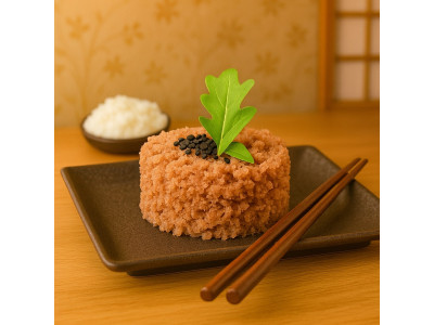 Soboro de atun con gengibre